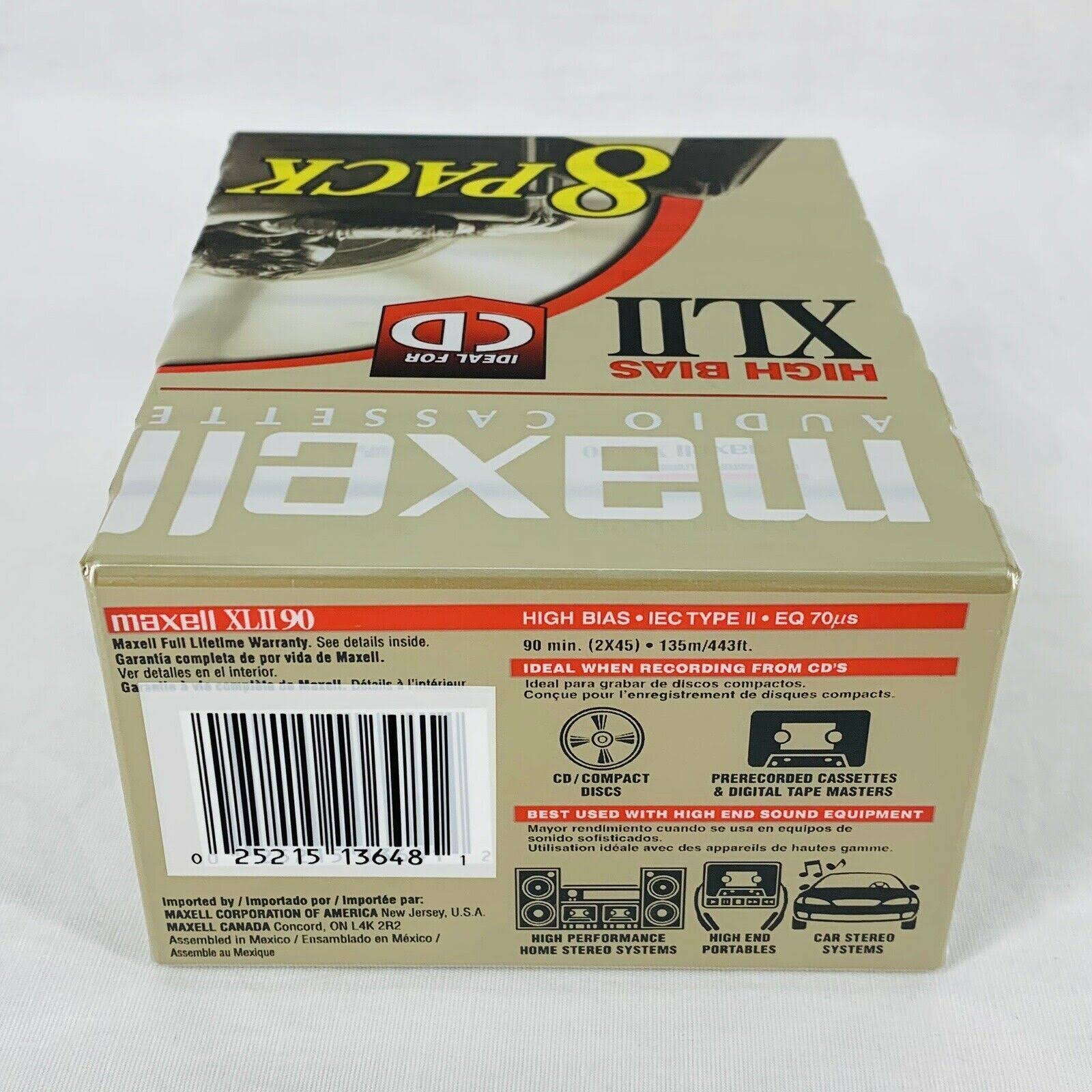 90 Minute High Bias Audio Cassettes 8 Pack L726406