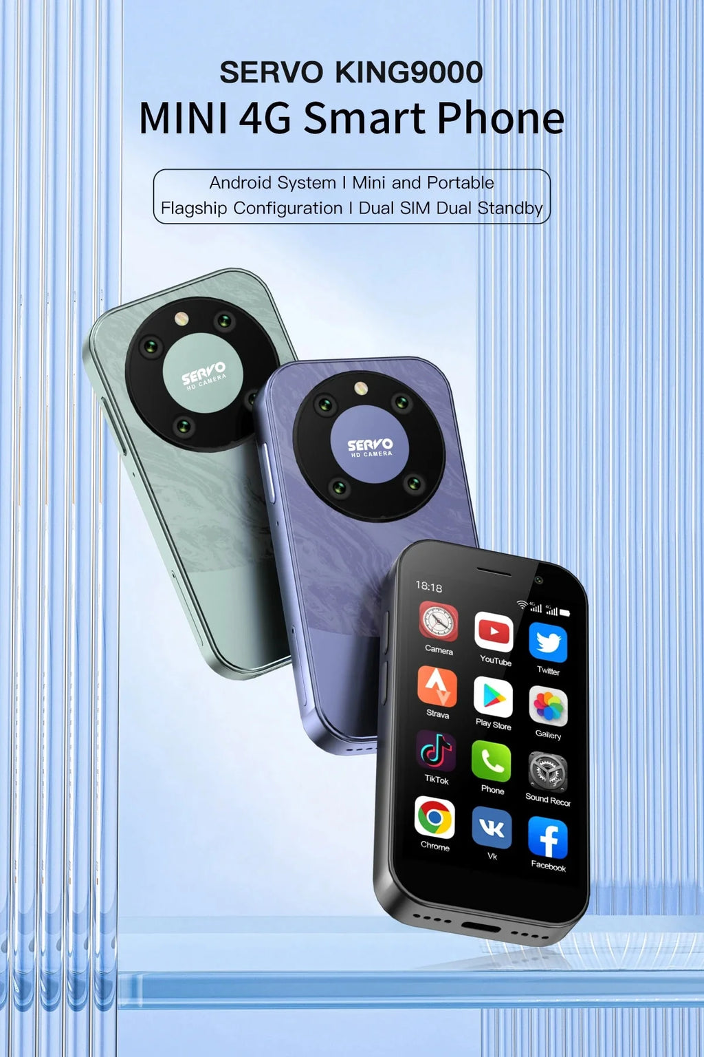3.0" HD Display 4G LTE Mini Smartphone H8600