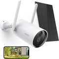 Solar Security Camera, 1080P Wireless Night Vision Outdoor Security Camera, Rechargeable Battery WiFi Security Camera with Human & Motion Detection, IP65 R89099