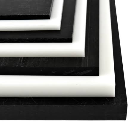 Black Delrin Acetal Copolymer Plastic Sheet 1-1/2 inch x 6 inch x 48 inch D32854