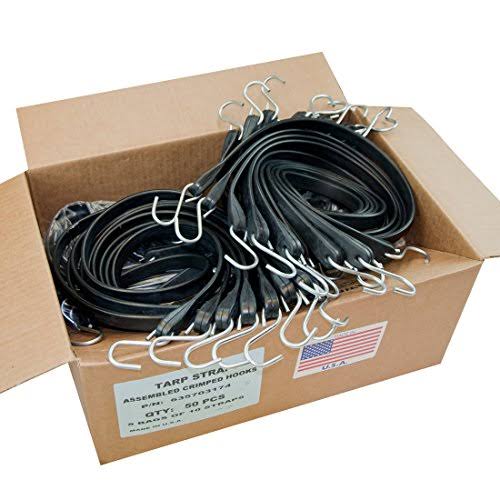 Tarp Straps with Crimped Hooks (Box of 50) D678