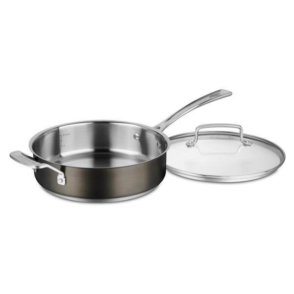 11-Piece Black Stainless Steel Cookware Set C6102