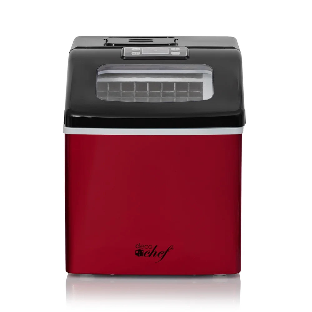 Red Countertop Portable Ice Maker R5497