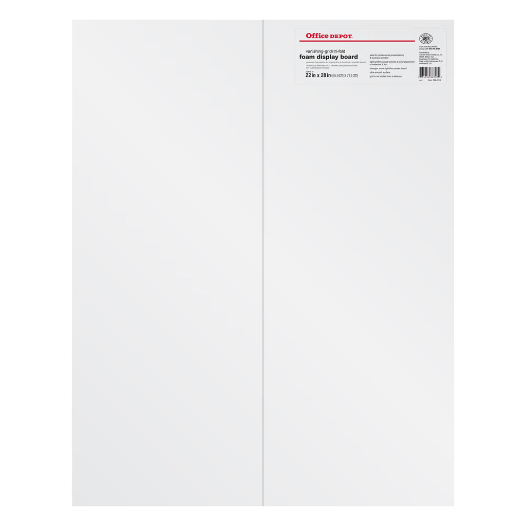 White Tri-Fold Foam Board G9527