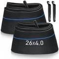 2 Pack 26'' x 4.0 Fat Tire Inner Tube 35mm Schrader Valve with 2 Tire Levers F32007