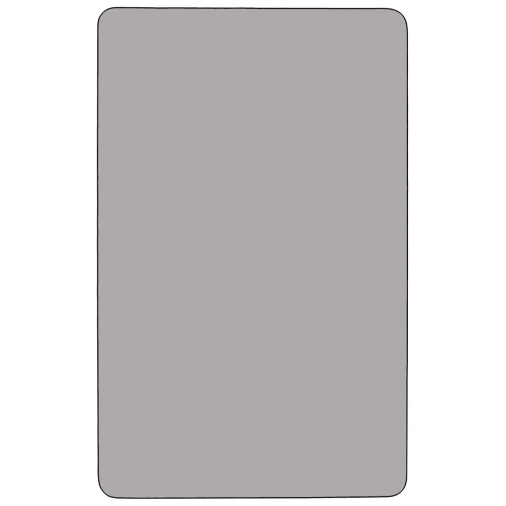 36 W x 72 L Rectangular Grey Thermal Laminate Activity Table F3291