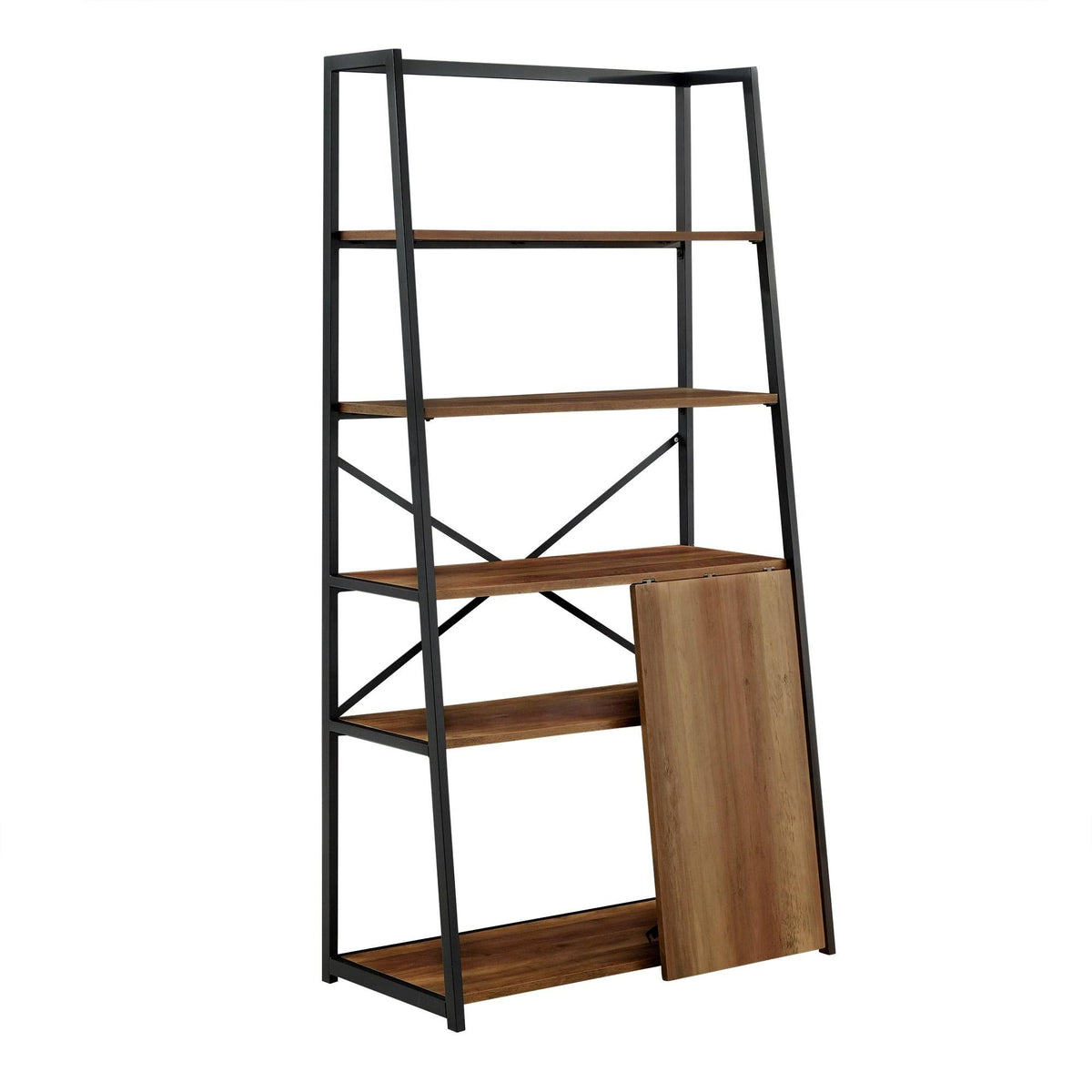 Folding Desk with Bookcase F8978
