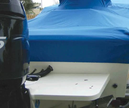 Boat Cover with Fixed T-Tops and Bow Rails P310