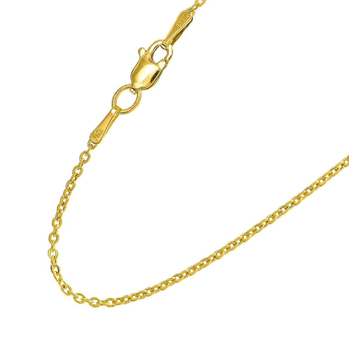 14k Yellow Gold Chain Necklace 20" U137