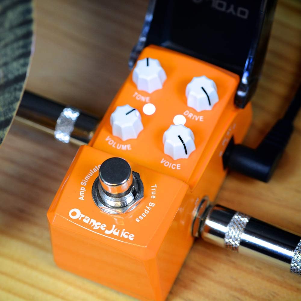 Orange Juice Guitar Amp Simulator Effects Mini Pedal, Pack of 2 T82781