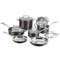 11-Piece Black Stainless Steel Cookware Set C6102