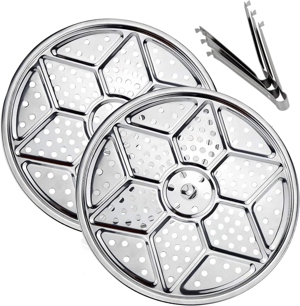 11-Inch Round Stainless Steel Steamer Rack (2 Pack) B133938