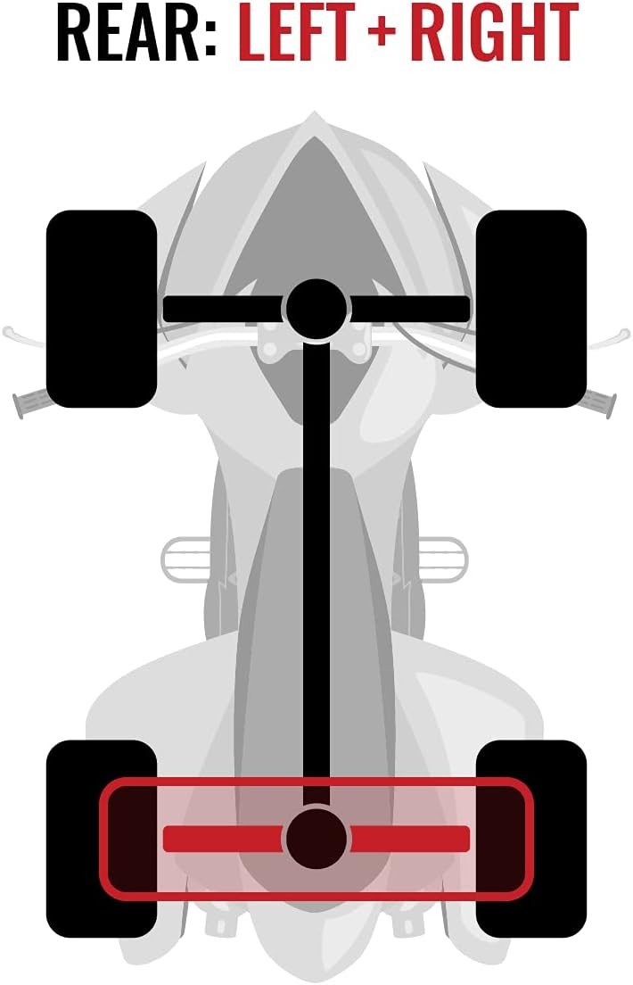 Rear Left Right Axles Pair for Can-Am Maverick 1000 4X4 G346