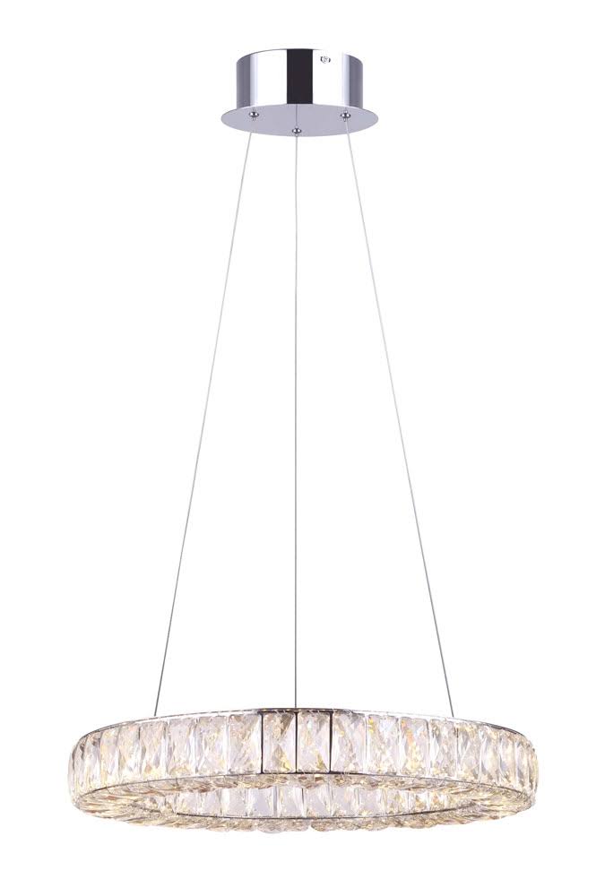 Chrome LED Cable Chandelier U25306