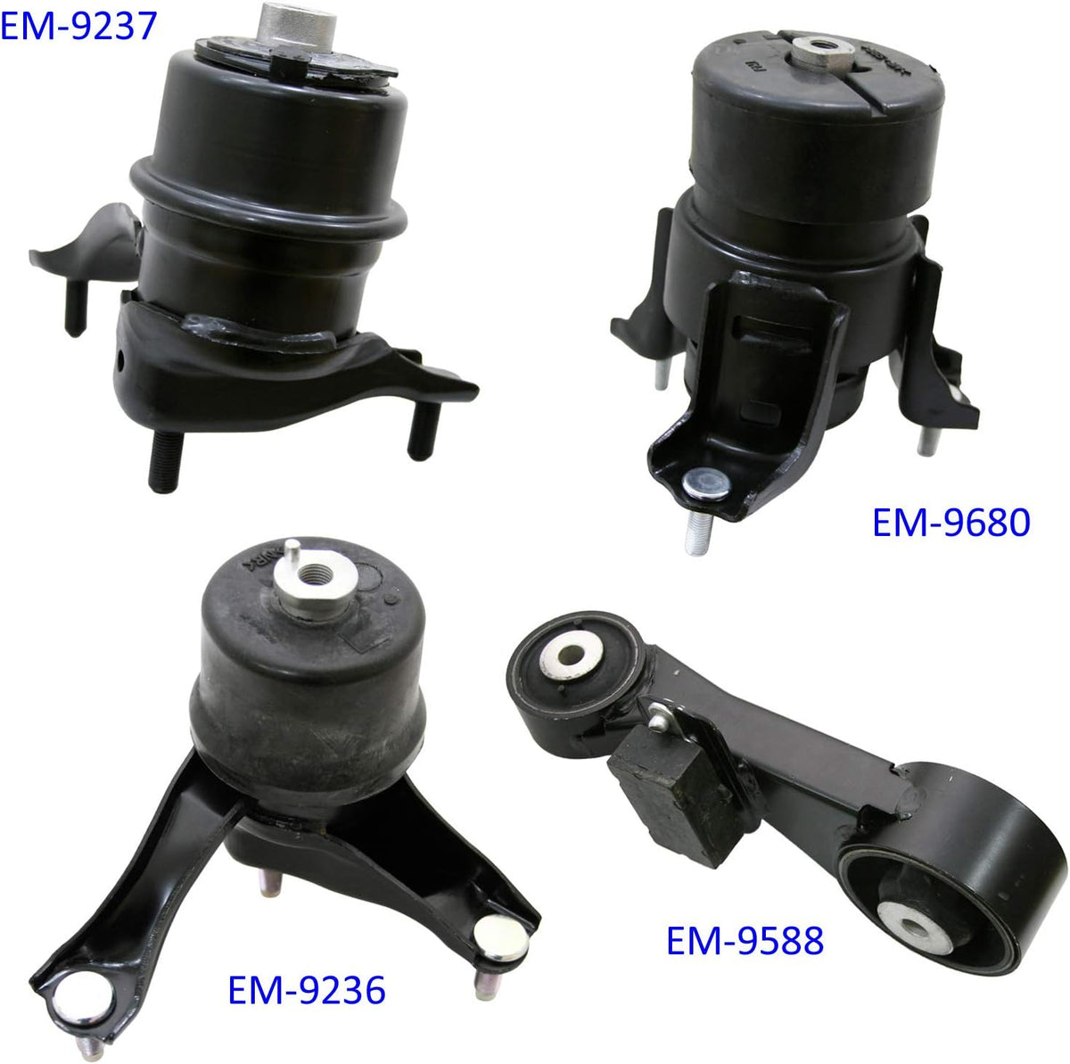 4pcs Set Motor Mounts Kit for Toyota Camry 2.5L Automatic Transmission Z7844
