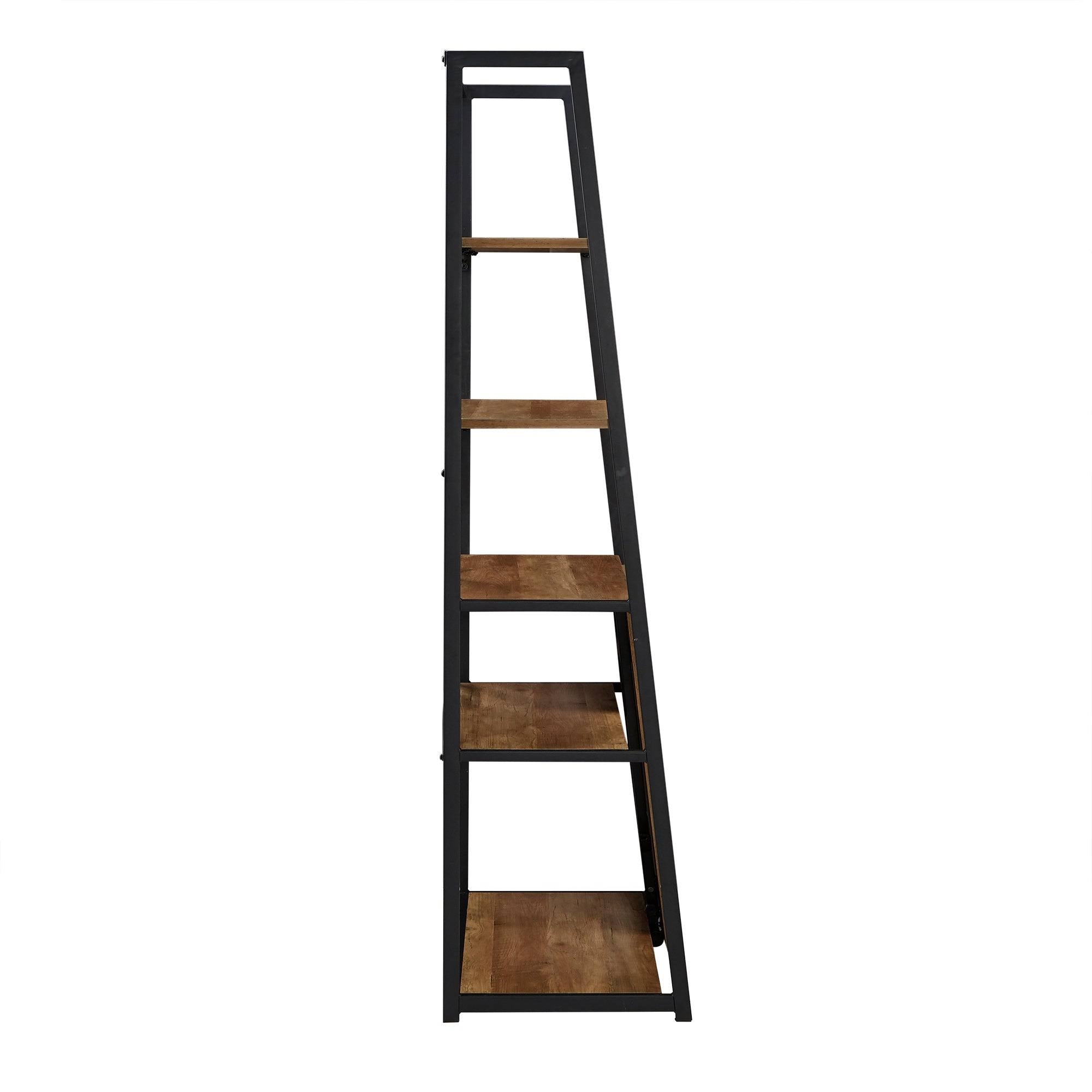 Folding Desk with Bookcase F8978