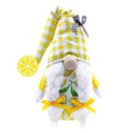 Lemon Pattern Plush Gnome Doll G3817