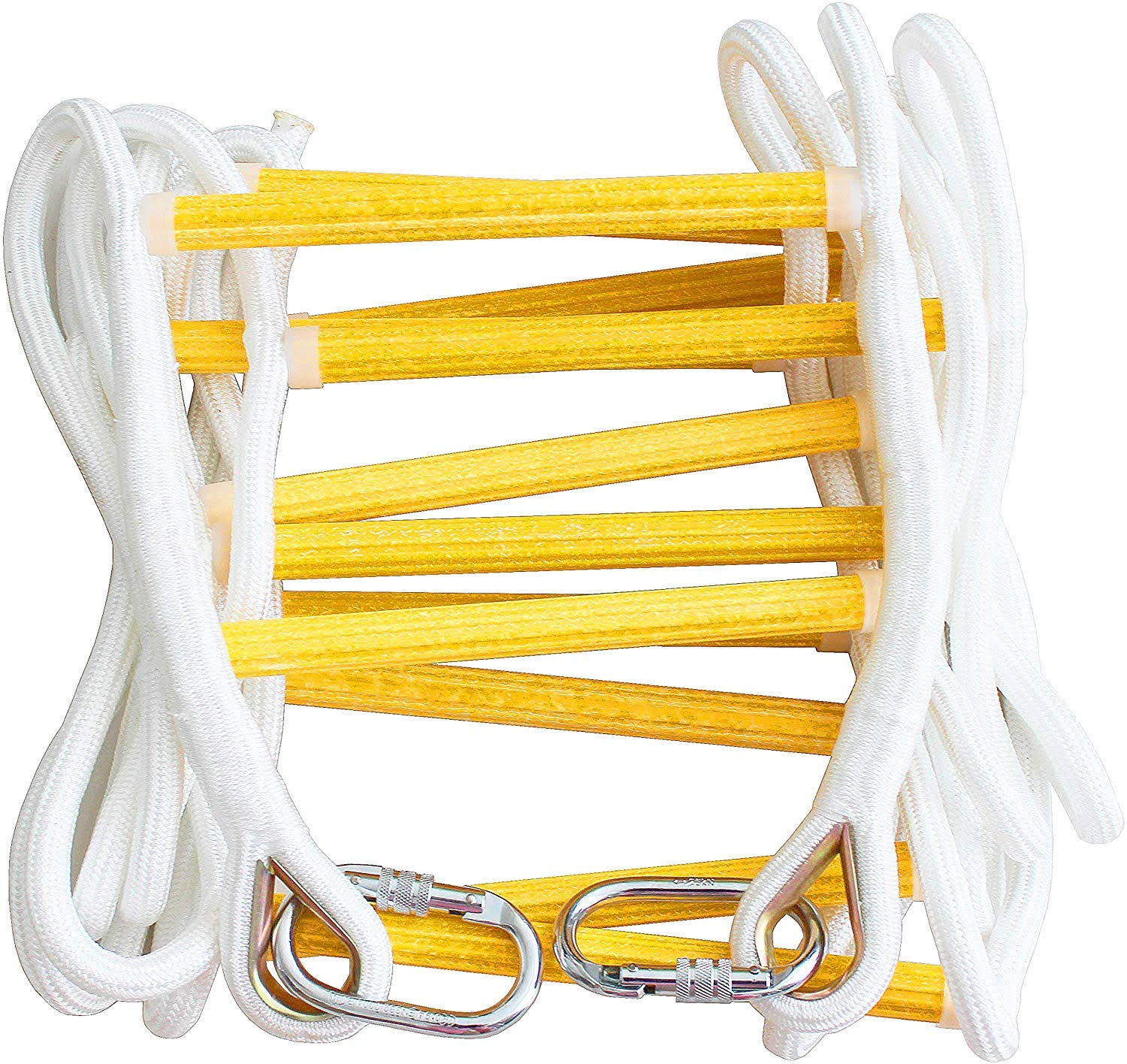 16 ft Flame Resistant Fire Escape Rope Ladder with Hooks I624668