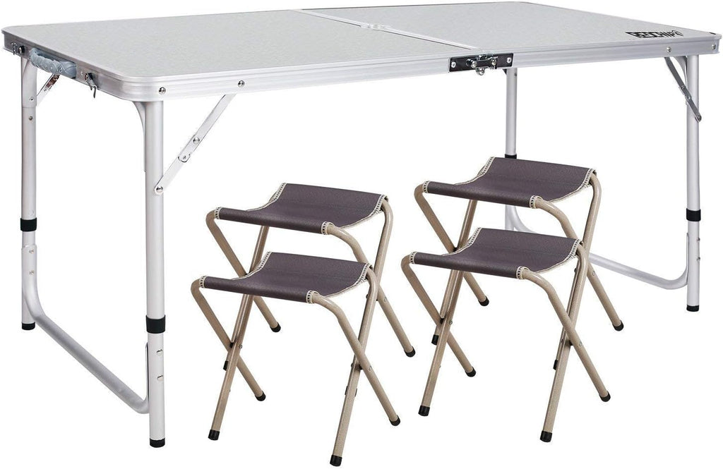 White 2.5 Foot Folding Camping Table P6557