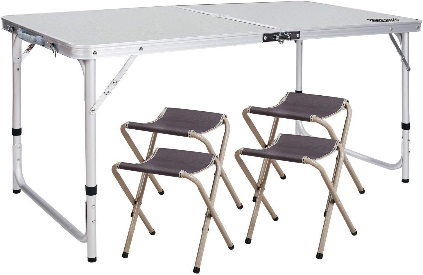 White 2.5 Foot Folding Camping Table P6557