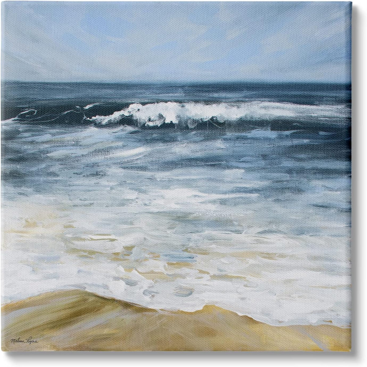 Blue Nautical Seascape Canvas Wall Art Y503962