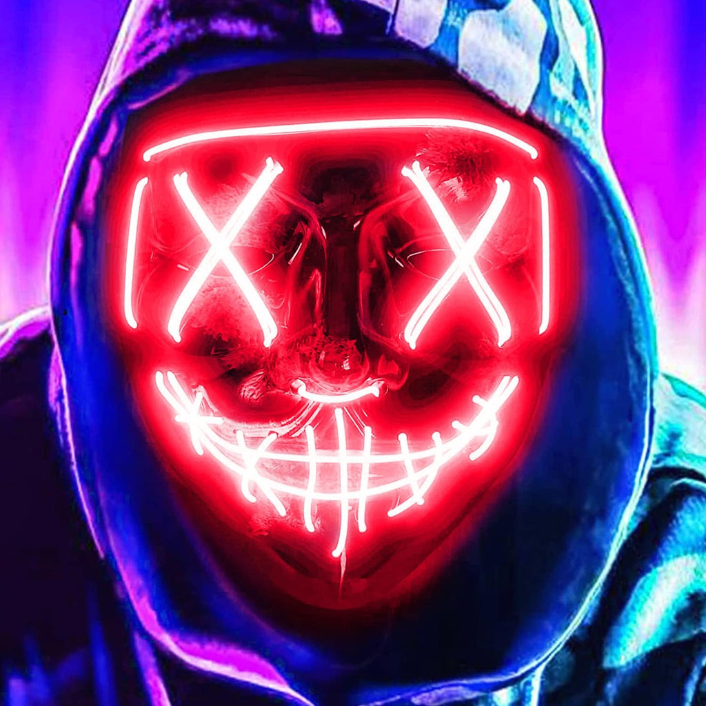 LED Glow Halloween Mask S356