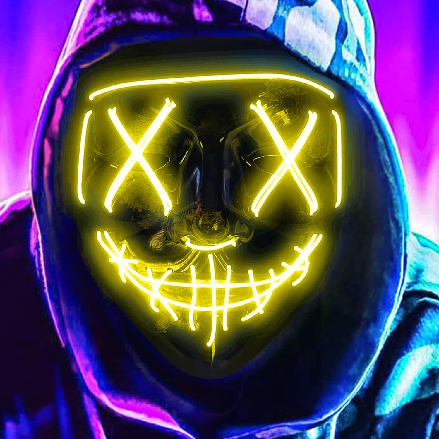 LED Glow Halloween Mask S356