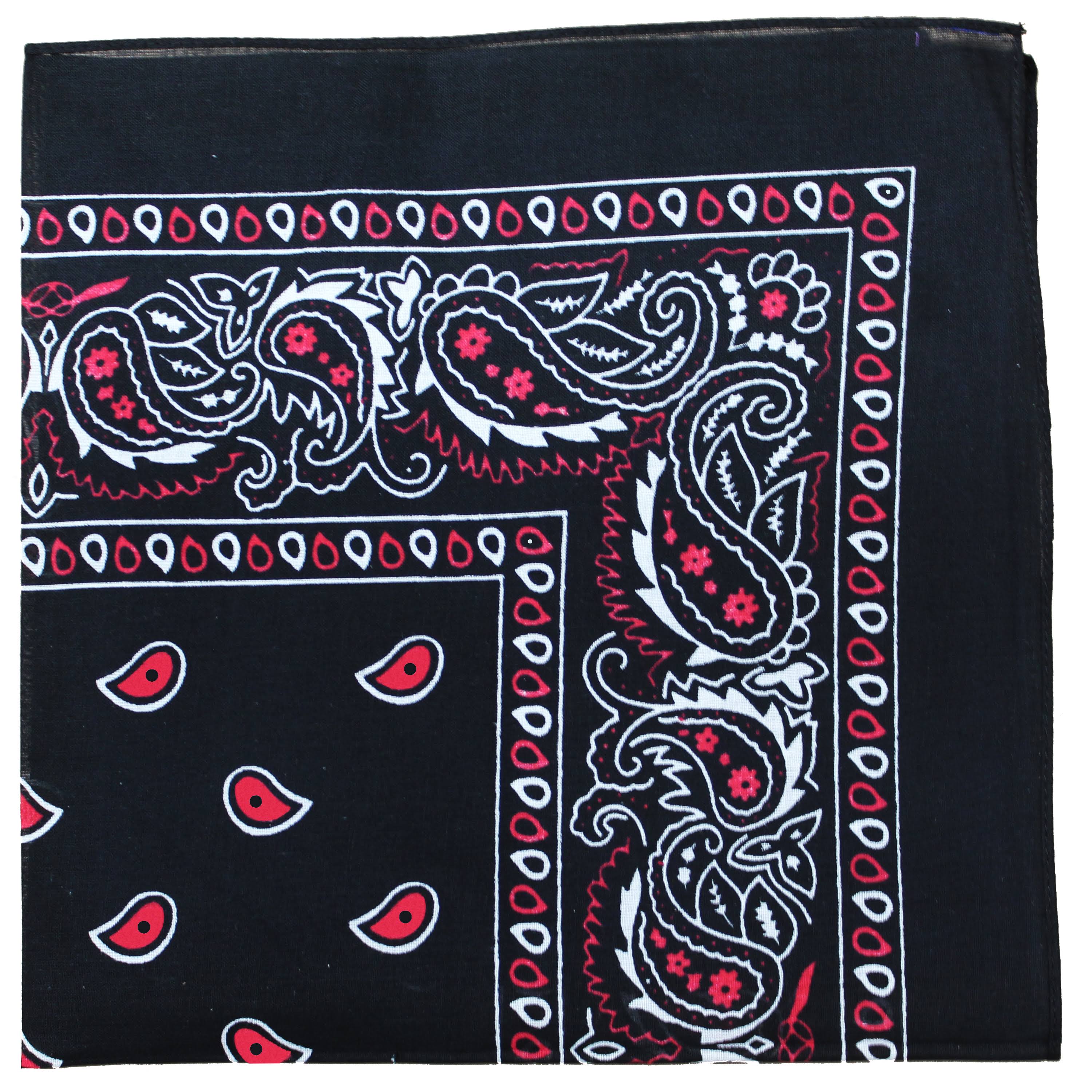 96 Pc 100% Cotton Double Sided Bandanas Z641433