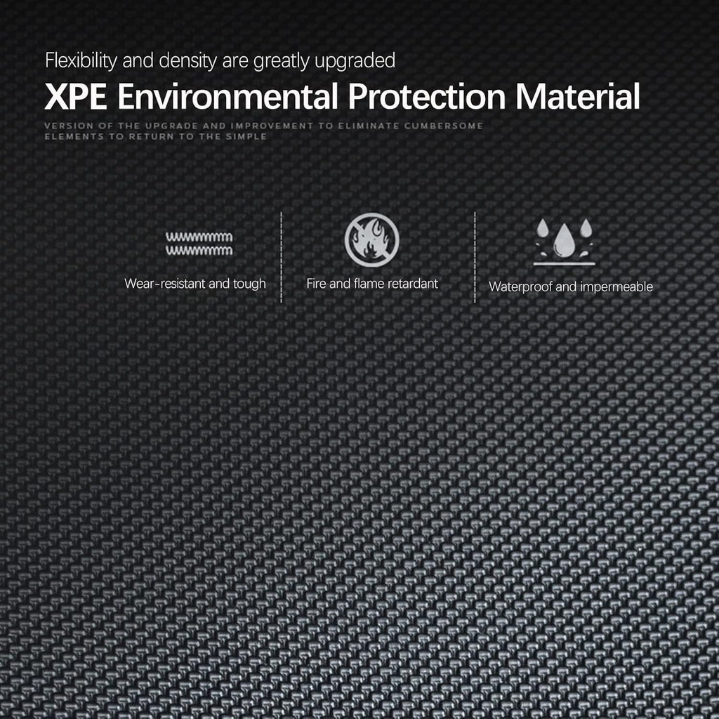Black All-Weather Waterproof Floor Mats for Tesla Model Y 2020 2021 2022 Custom Fit XPE Car Floor Liners Cargo Tray Trunk Snowproof 1st & 2nd Row X316