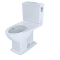 Colonial White Two-Piece Elongated Universal Height Toilet H9109