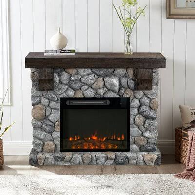 Industrial Lodge Electric Fireplace T487