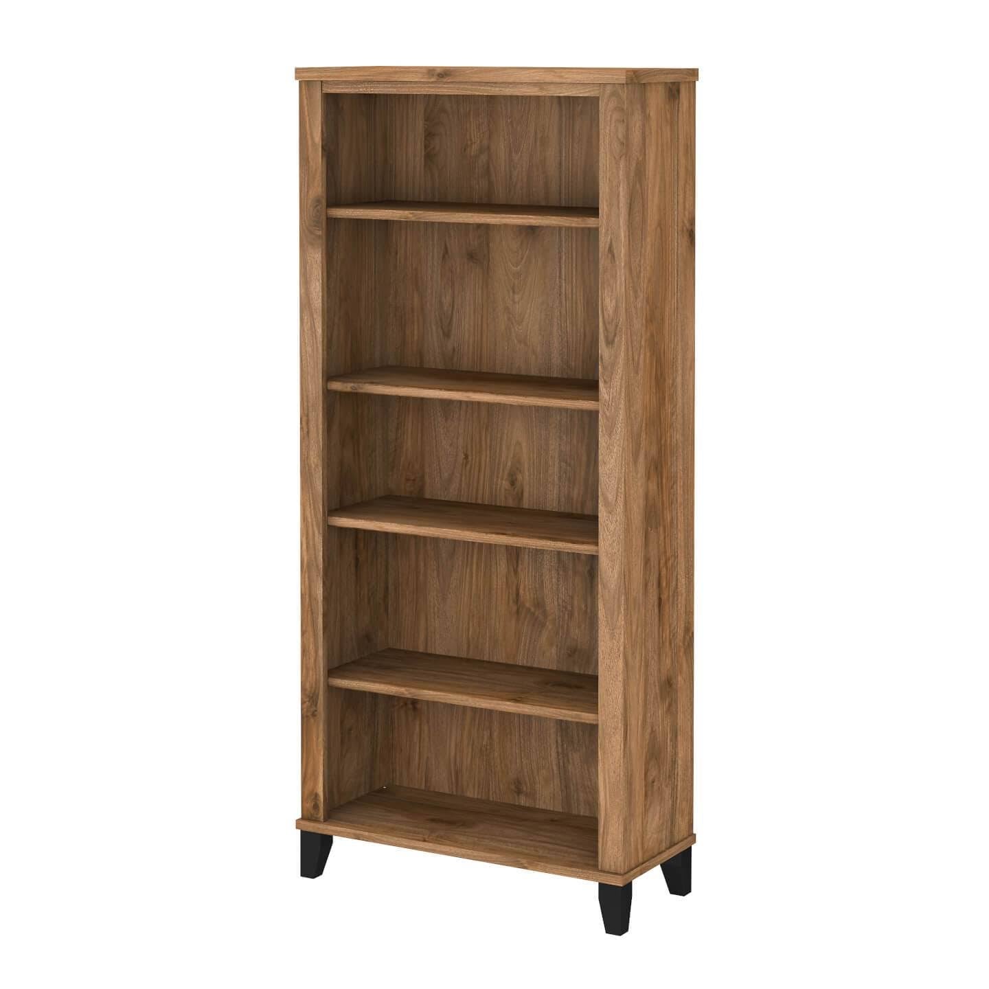 White 5 Shelf Bookcase K31428