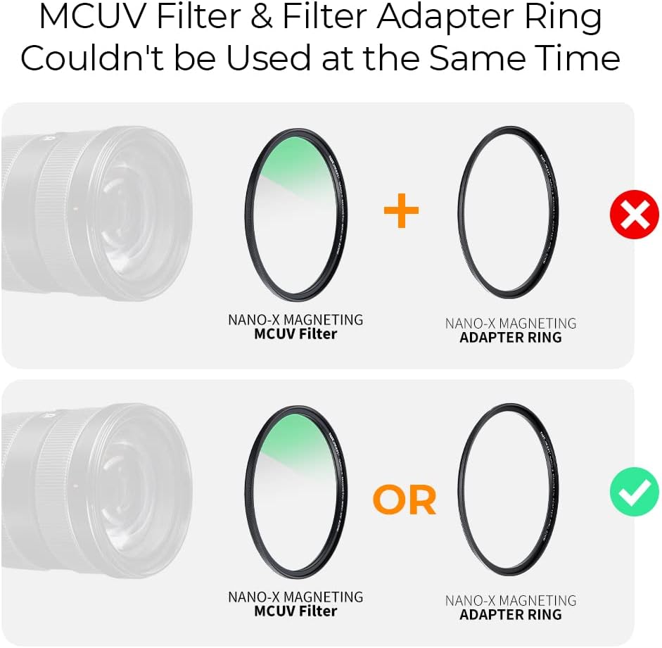 82mm Magnetic Lens Filter Kit MCUV CPL Neutral Density ND1000 Multi-Coated Optical Glass Z545