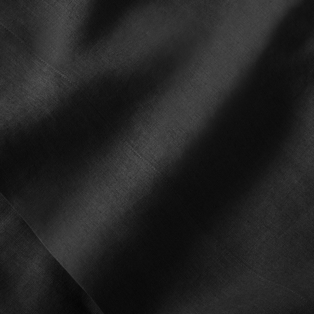 Full 100% Washed Hemp Solid Sheet Set Washed Black B206