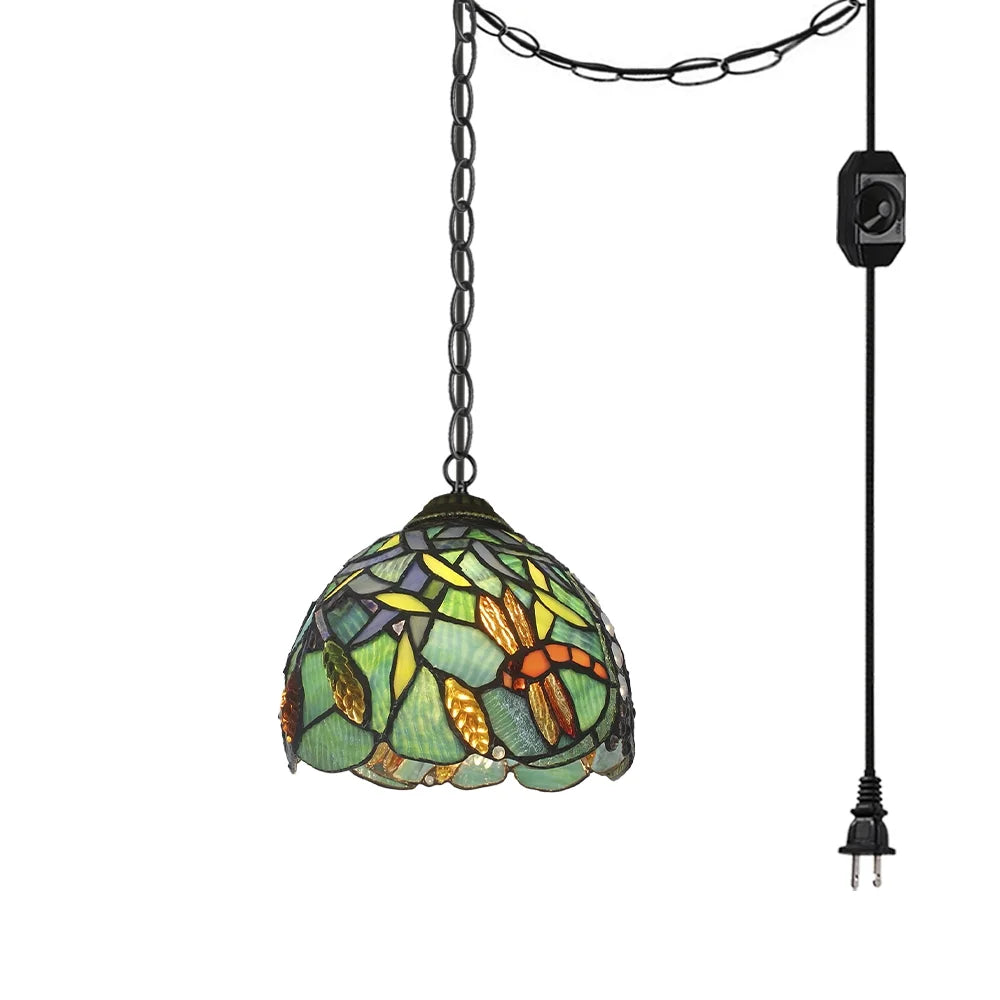 Plug in Pendant Light with 13ft Iron Chain, 1-light E24940