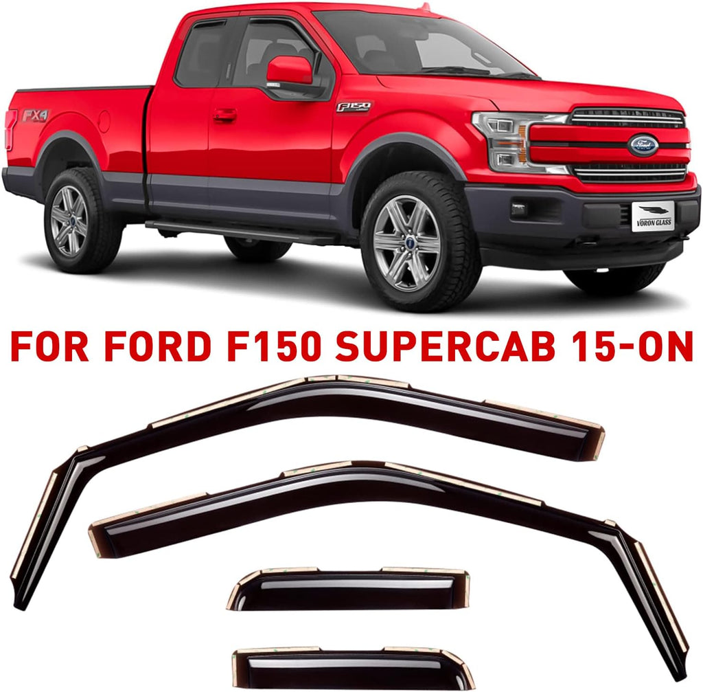 Rain Guards for Trucks, 4 Pieces E226756