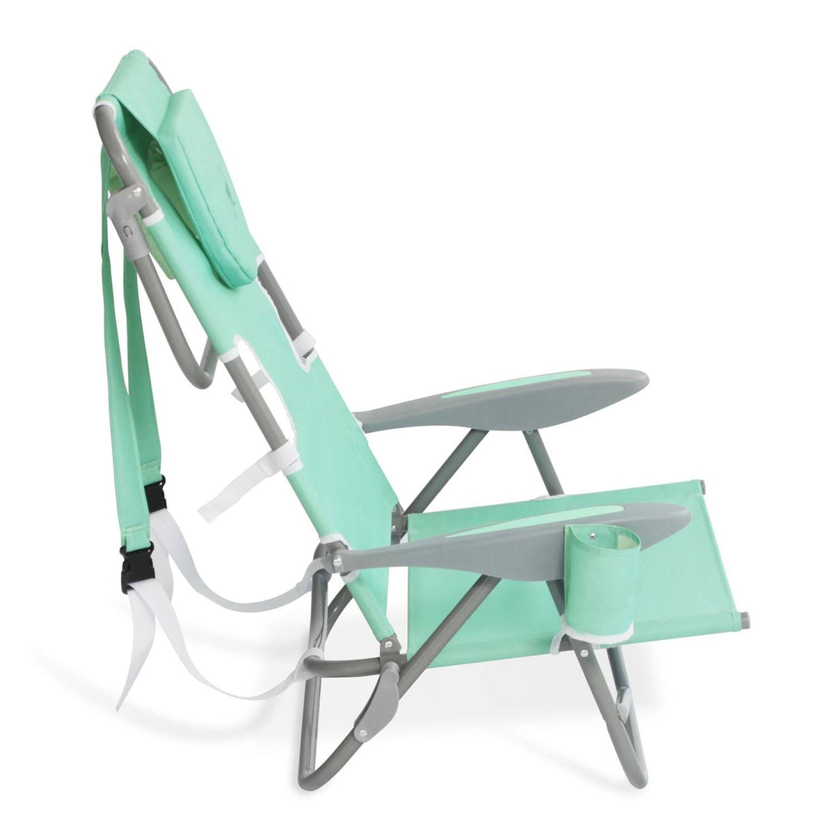 Teal Folding Reclining Outdoor Beach Camping Chair K45457