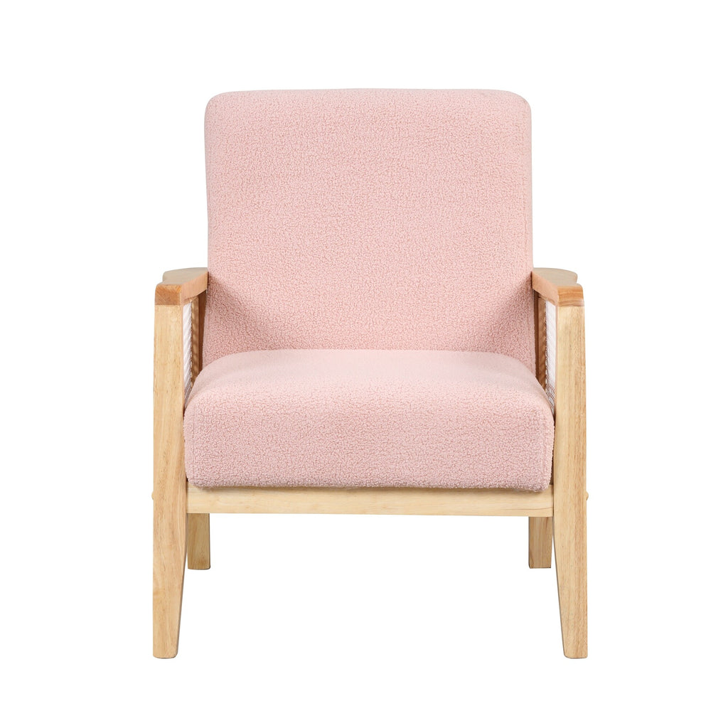Pink Plush Velvet Dining Side Chairs I930