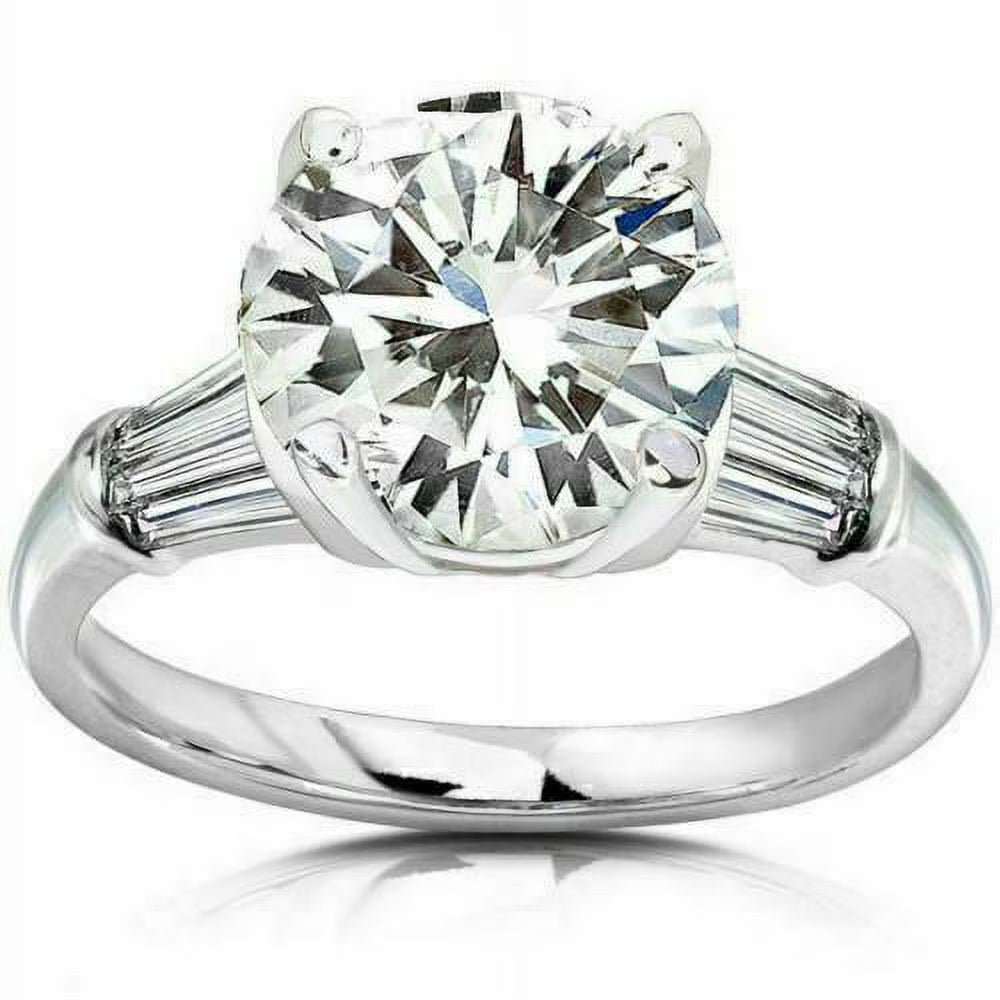 14K White Gold Moissanite Engagement Ring O347828