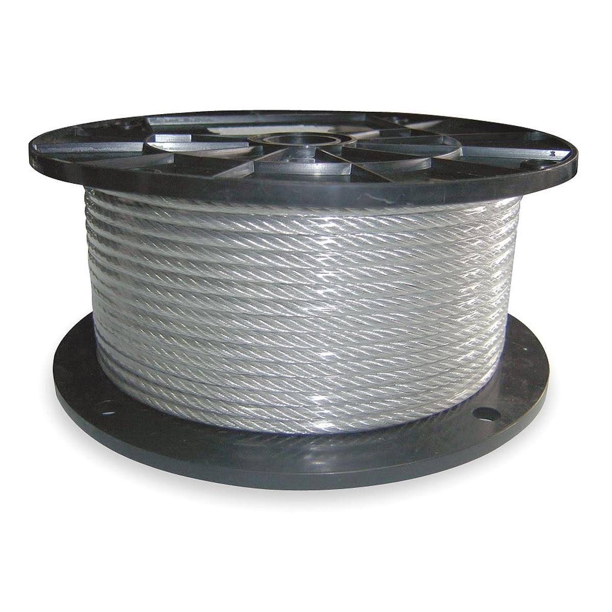 Steel Cable, 1/8 In, 250 ft, 7x19 G4538