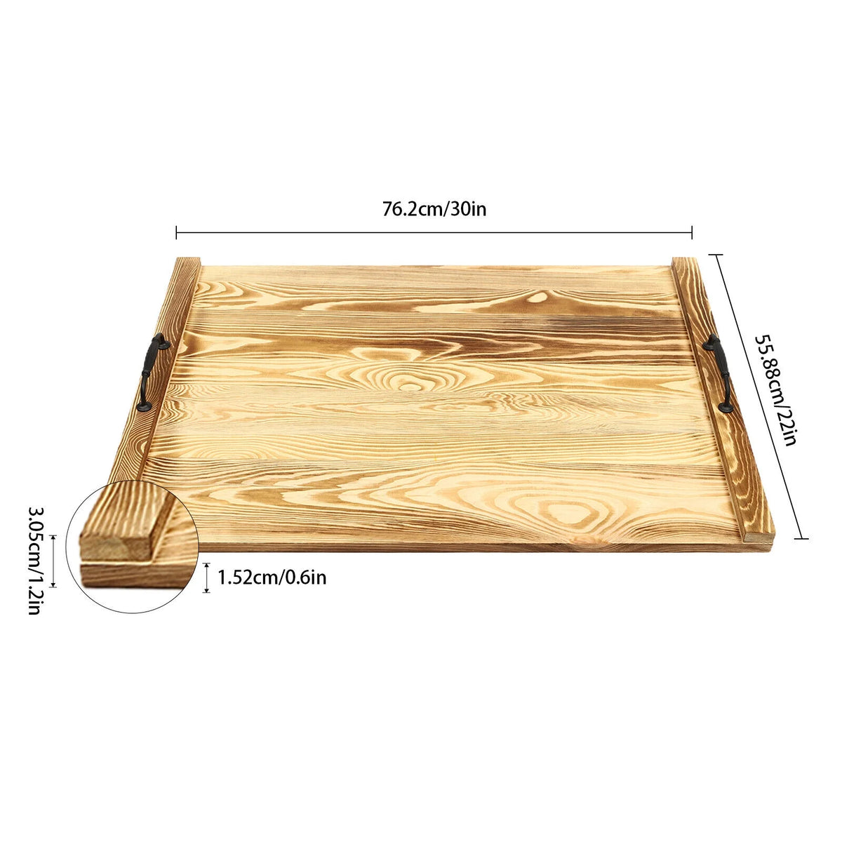 Pine Wood Stove Top Cover T57119