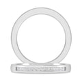 14K White Gold Princess Cut Diamond Bridal Wedding Band M7925