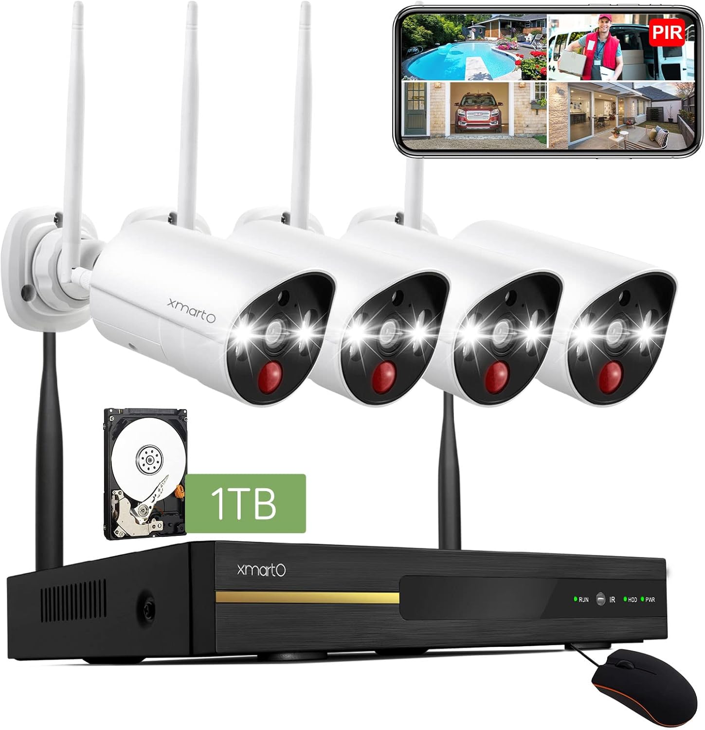 2K HD Wireless Security Camera with Color Night Vision N131016