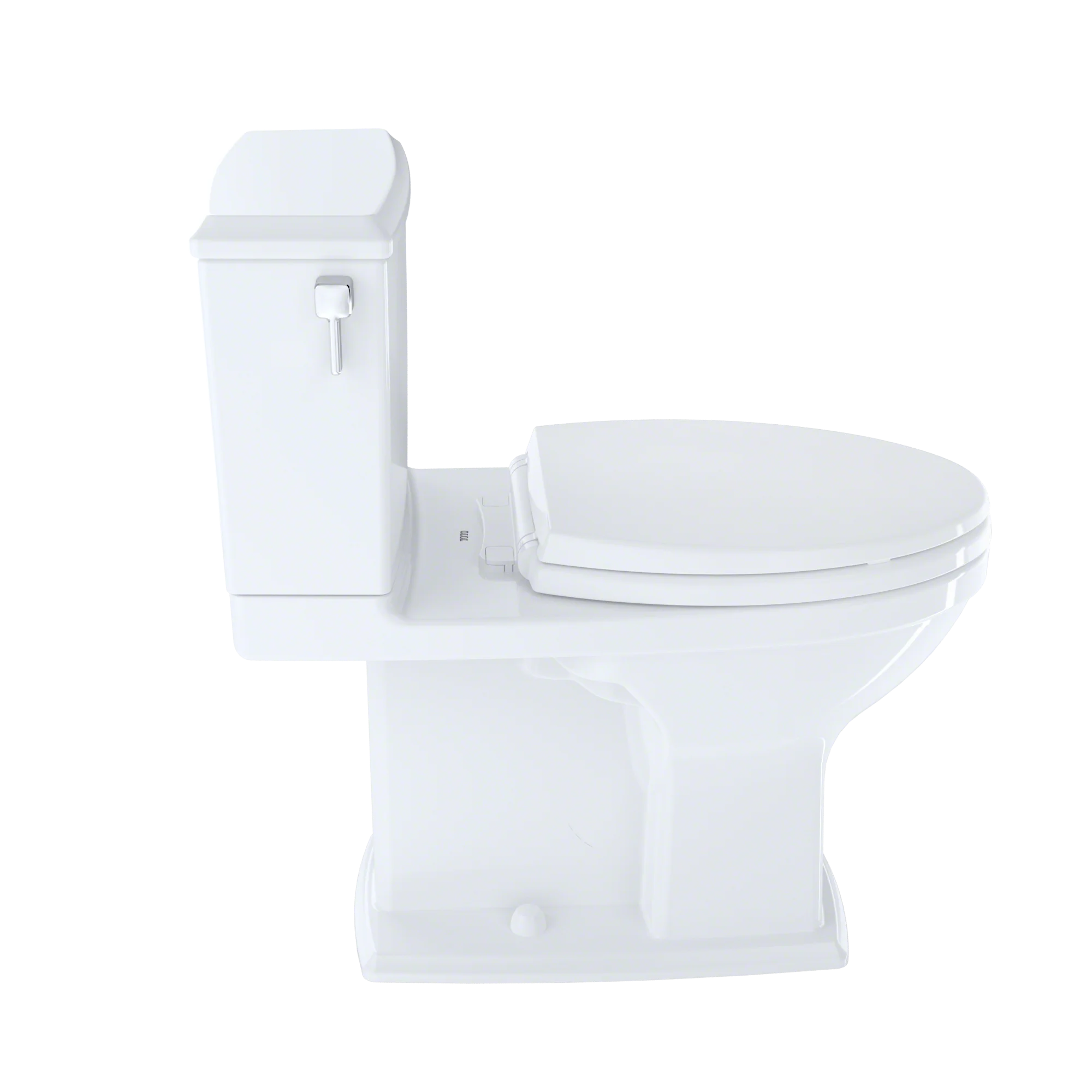 Colonial White Two-Piece Elongated Universal Height Toilet H9109