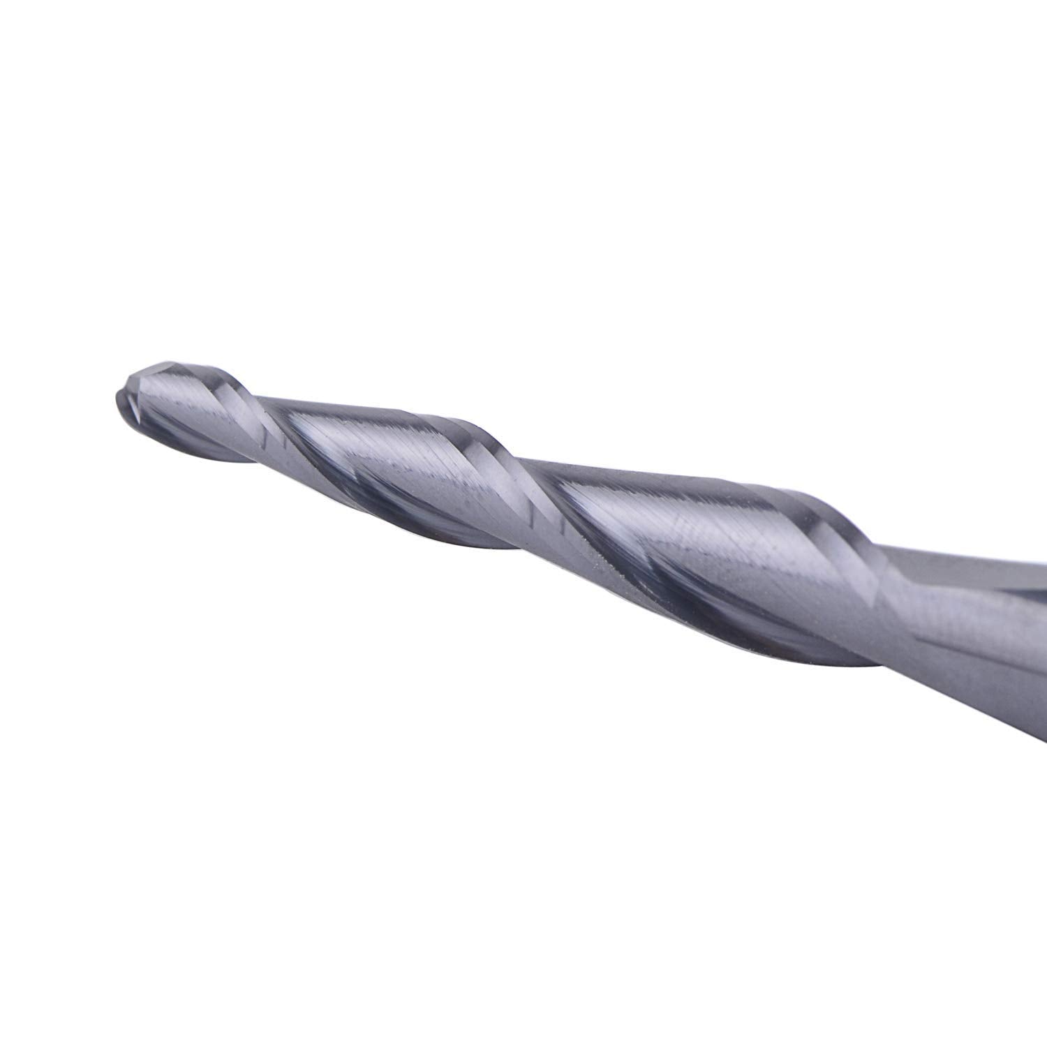 1/4 inch Shank 3mm Diameter Ball Nose Tapered End Mill CNC Engraving Bits Pack of 2 F1667