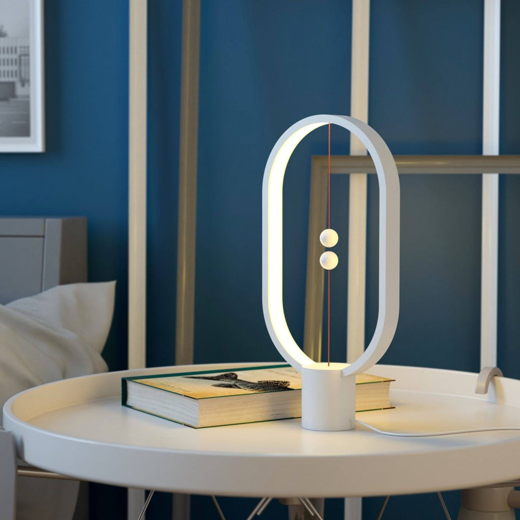 Dark Wood Balance Lamp Y68524
