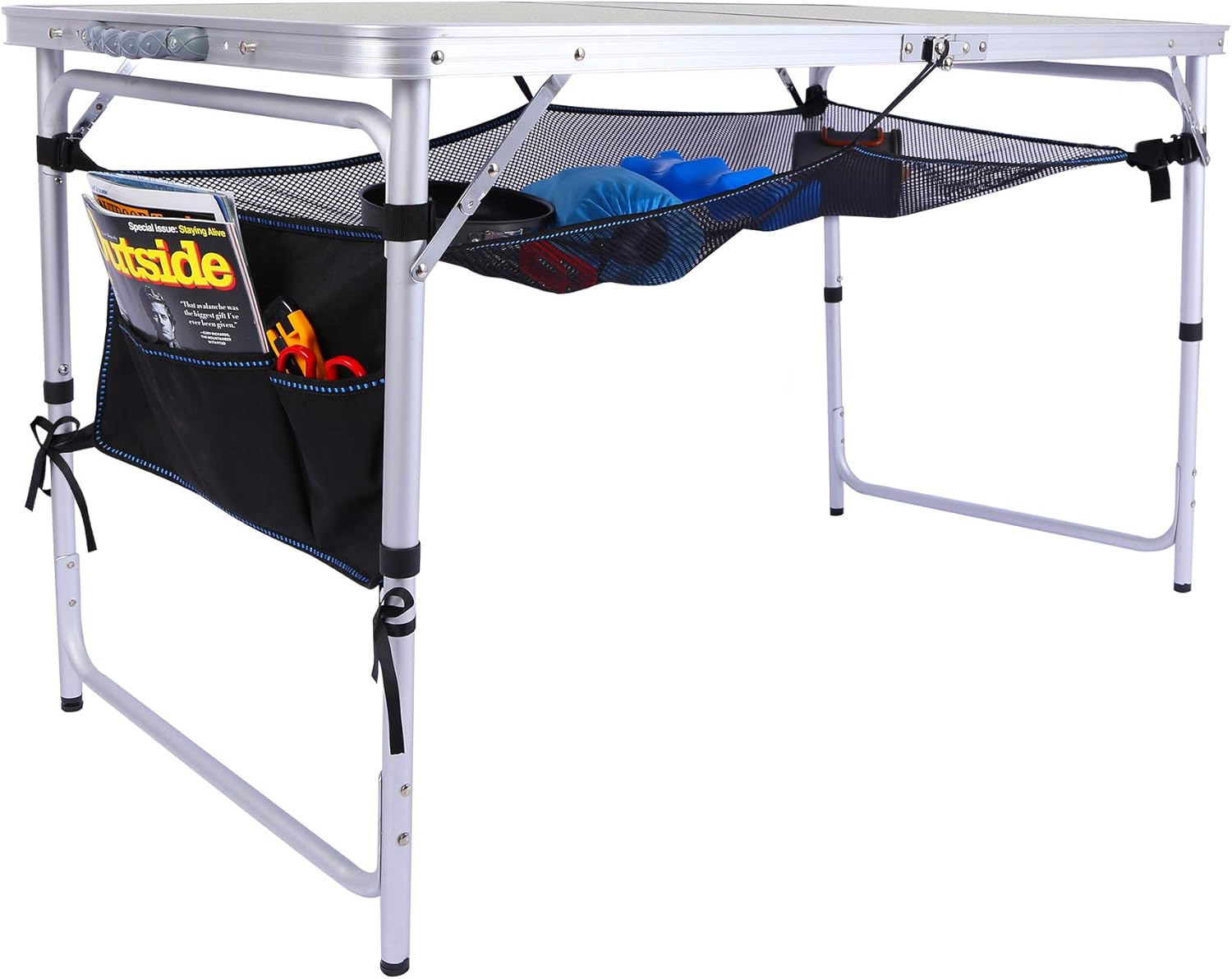 White 2.5 Foot Folding Camping Table P6557