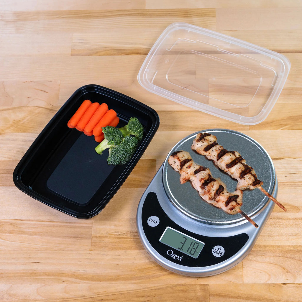 50 Pack 1 Compartment Food Storage Containers with Lids (28 oz) V14548