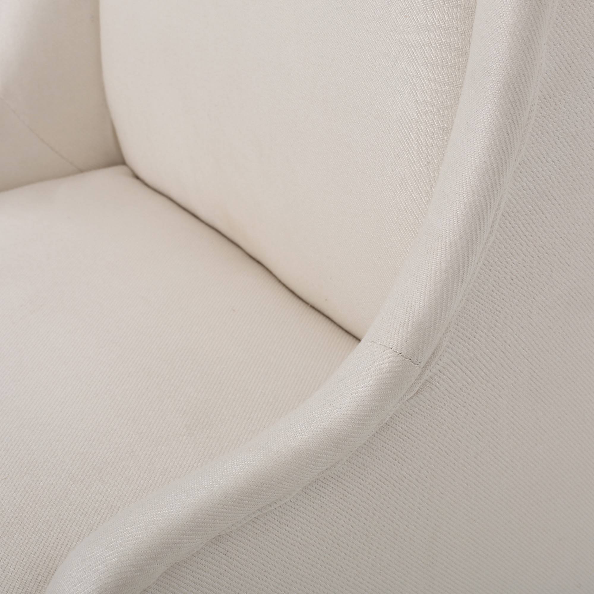 Beige High-Back Fabric Dining Chair S4368