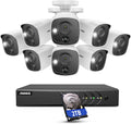 16CH 5MP Lite CCTV Camera System with 8 × 1080P Weatherproof Bullet Security Cameras, 2 TB Hard Drive C992392